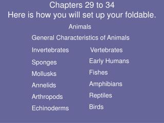 Chapters 29 to 34 Here is how you will set up your foldable.