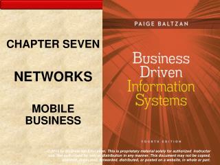 CHAPTER SEVEN NETWORKS MOBILE BUSINESS