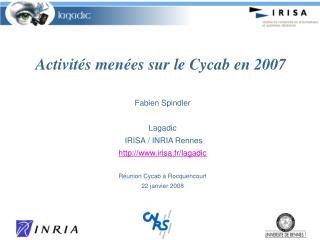 Activités menées sur le Cycab en 2007