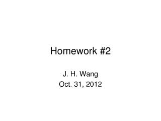 Homework #2