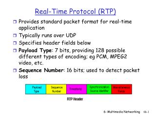 Real-Time Protocol (RTP)