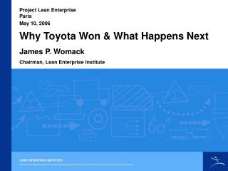 Why Toyota Won &amp; What Happens Next