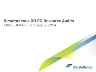 Simultaneous DR-EG Resource Audits