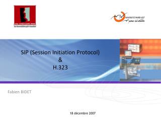 SIP (Session Initiation Protocol) &amp; H.323