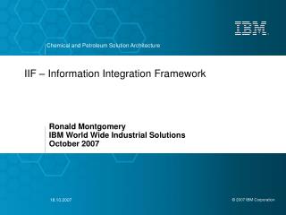 IIF – Information Integration Framework
