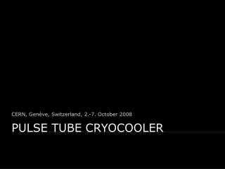 Pulse tube cryocooler