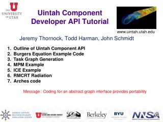 Uintah Component Developer API Tutorial