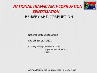 NATIONAL TRAFFIC ANTI-CORRUPTION SENSITIZATION