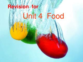 Unit 4 Food