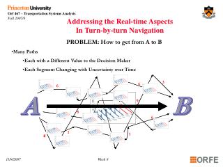 PROBLEM: How to get from A to B Many Paths Each with a Different Value to the Decision Maker