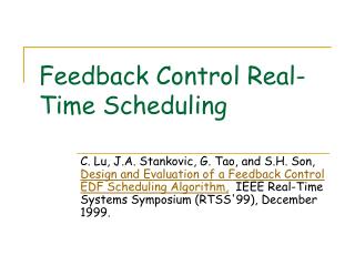 Feedback Control Real-Time Scheduling