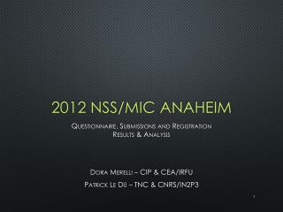2012 NSS/MIC Anaheim