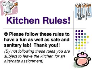 Kitchen Rules!