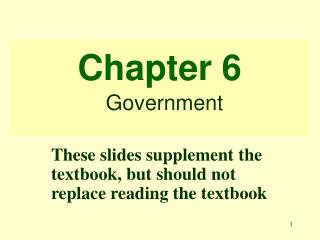 Chapter 6 Government