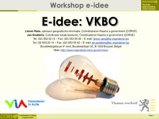 E-idee: VKBO