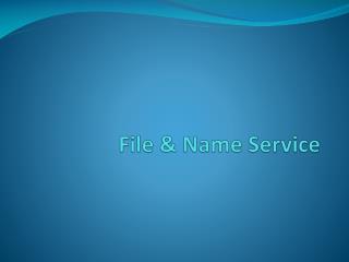 BAB I File &amp; Name Service