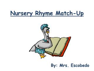 Nursery Rhyme Match-Up