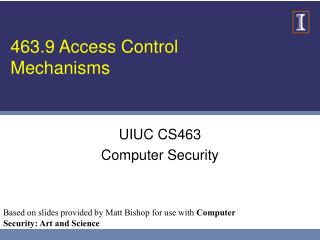 463.9 Access Control Mechanisms