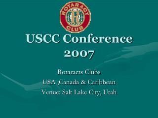 USCC Conference 2007
