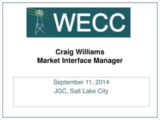Craig Williams Market Interface Manager