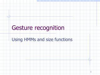 Gesture recognition