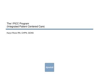 The I PiCC Program (Integrated Patient Centered Care)