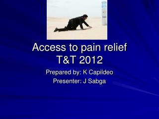 Access to pain relief T&amp;T 2012