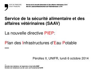 Pérolles II, UNIFR, lundi 6 octobre 2014