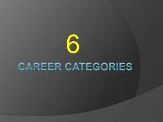 Career categories