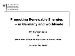 Promoting Renewable Energies – in Germany and worldwide
