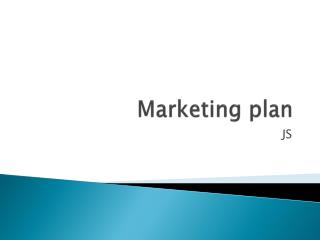 Marketing plan