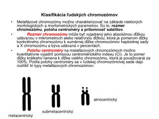 Klasifikácia ľudských chromozómov