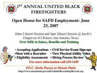 1 ST ANNUAL UNITED BLACK FIREFIGHTERS