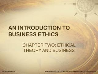 AN INTRODUCTION TO BUSINESS ETHICS