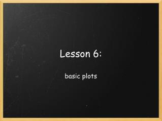 Lesson 6: