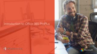 Introduction to Office 365 ProPlus