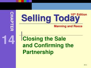 Closing the Sale and Confirming the Partnership