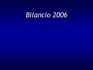 Bilancio 2006
