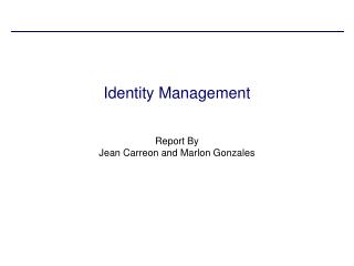 Identity Management