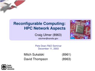 Reconfigurable Computing: HPC Network Aspects