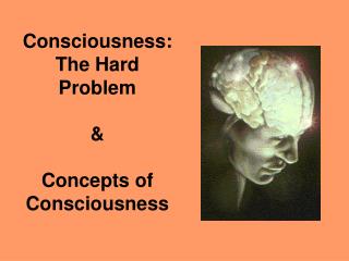 Consciousness: The Hard Problem & Concepts of Consciousness