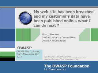 Marco Morana Global Industry Committee OWASP Foundation