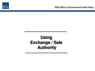 GSA Office of Government-wide Policy