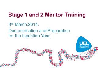Stage 1 and 2 Mentor Training
