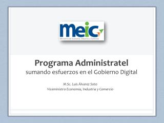 Programa Administratel sumando esfuerzos en el Gobierno Digital