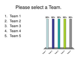 Please select a Team.