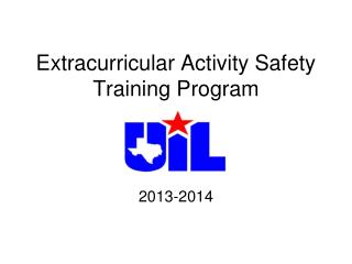 Extracurricular Activity Safety Training Program