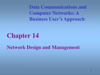 Chapter 14 Network Design and Management