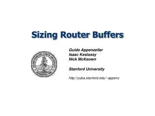 Sizing Router Buffers