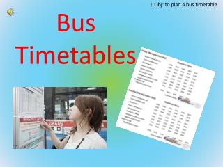 Bus Timetables